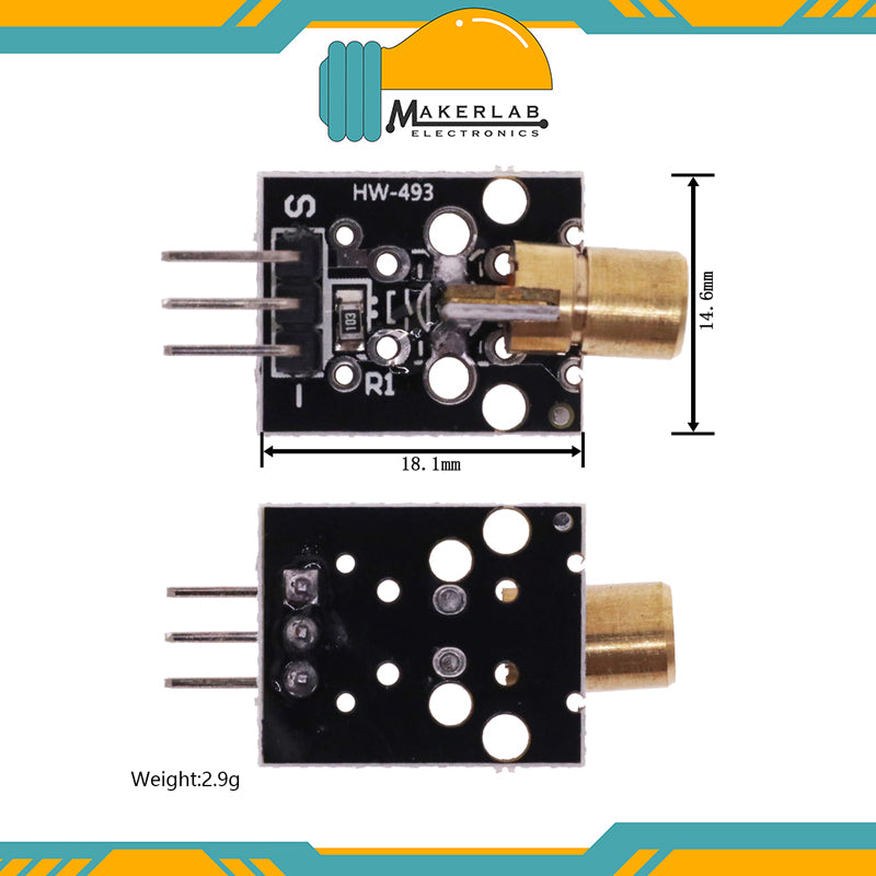 Buy KY-008 Laser Module 650nm 5V online at