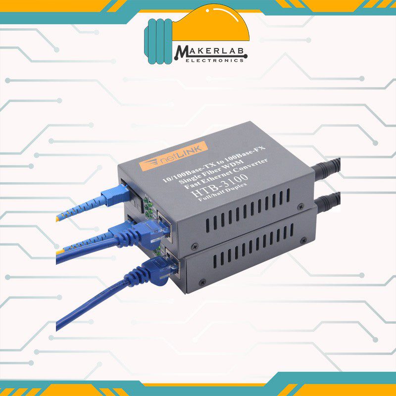 6 Port Fiber Switch 10/100 RJ45 to 2 Fiber Port, WDM 25km