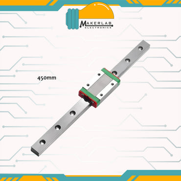 MGN12C Linear Rail Guide with MGN12C Stainless Steel Carriage Block for DIY, 3D Printers, CNC Routers Lathes Mills