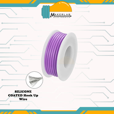 SILICONE COATED 18AWG 20AWG 22AWG 24AWG Tinned Copper Stranded Hook up Wire 5 Color Spool High Temperature