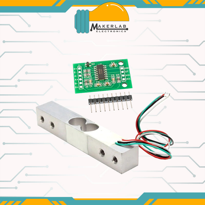 Straight Bar Load Cell Weight Sensor 1kg | 3kg | 5kg | 10kg | 20kg | Load Cell Amplifier HX711