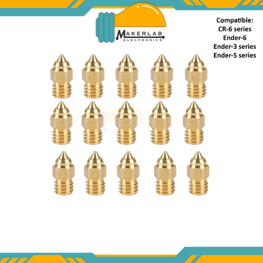 Creality MK Nozzle for 3D Printer MK Nozzle 0.8mm 0.6mm brass nozzle 5pcs per pack