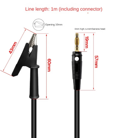 Riden Ruiden RD X15A X25A New Banana Plug to Alligator Clip Test Cable and Nicro Communication Cable