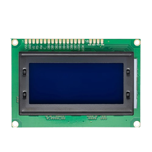 16x4 LCD White on Blue 1604A-V1.2