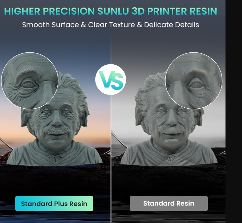 Sunlu Standard Plus 3D Printer Resin 1KG Photopolymer Resin