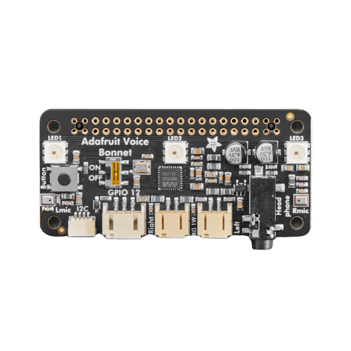 Adafruit Voice Bonnet for Raspberry Pi -Two Speakers + Two Mics