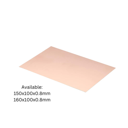 Dual Side Copper Clad Laminate for PCB 150x100x0.8mm 18μm+18μ and 160x100x0.8mm 35μm+35μm