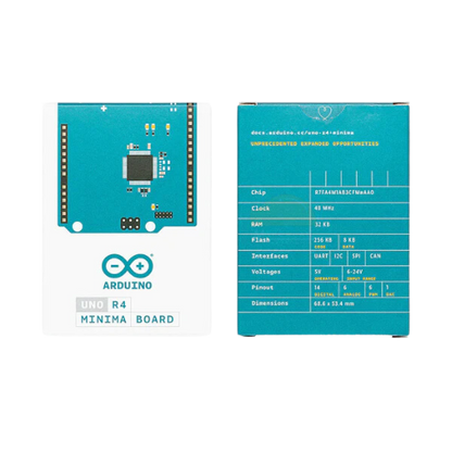 Arduino UNO R4 Minima with a powerful 32-bit microcontroller courtesy of Renesas