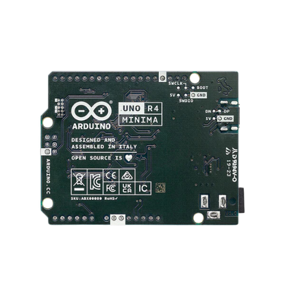 Arduino UNO R4 Minima with a powerful 32-bit microcontroller courtesy of Renesas