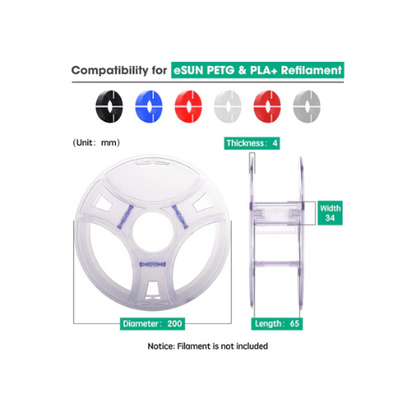 eSUN Reuseable Spool Espool for 1kg Refilament of Esun PLA+ and PETG Filament for 3D Printer