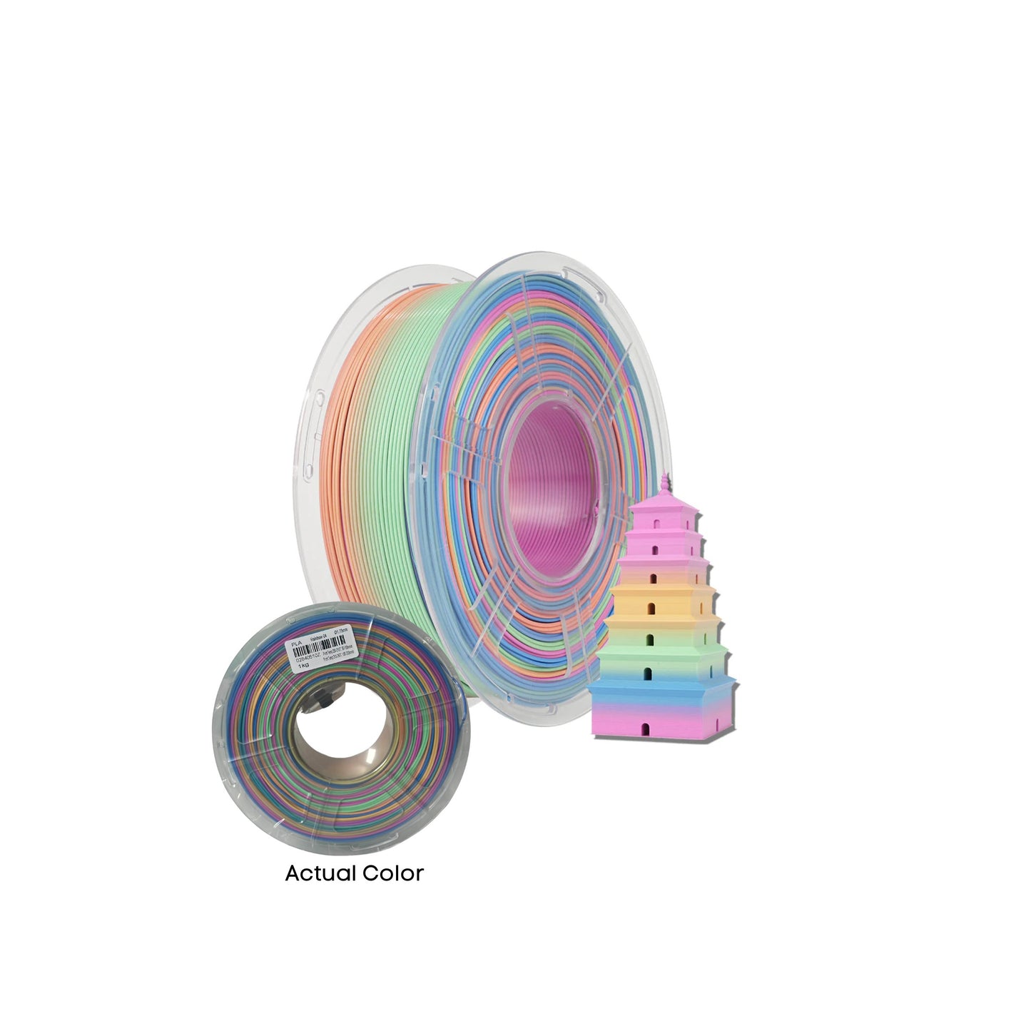 Sunlu PLA Rainbow 3D Printer Filament 03 1.75mm 1KG