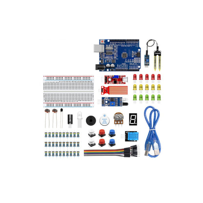 Makerlab Basic Starter Kit For Uno R3 With Tutorial Code Compatible with Arduino - Set C