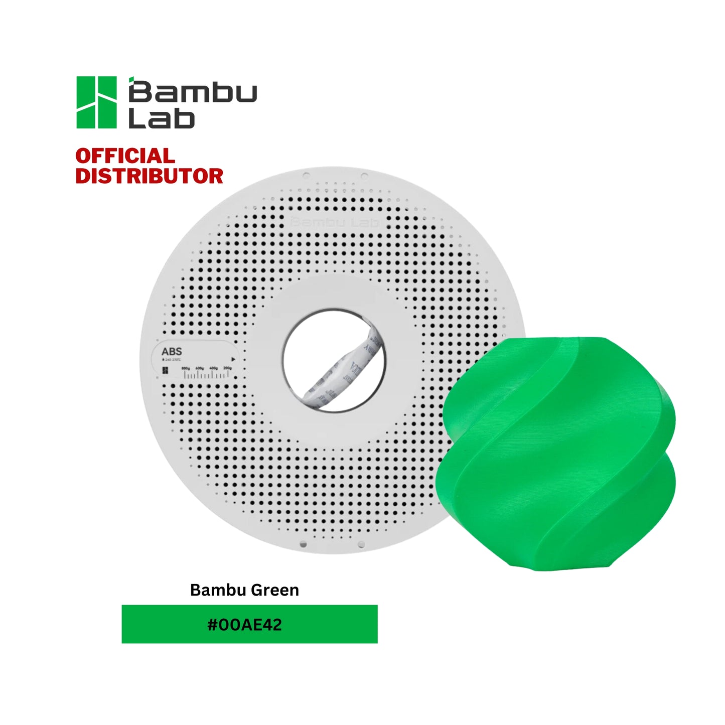 Bambu Lab ABS 3D Printer Filament 1.75mm 1KG