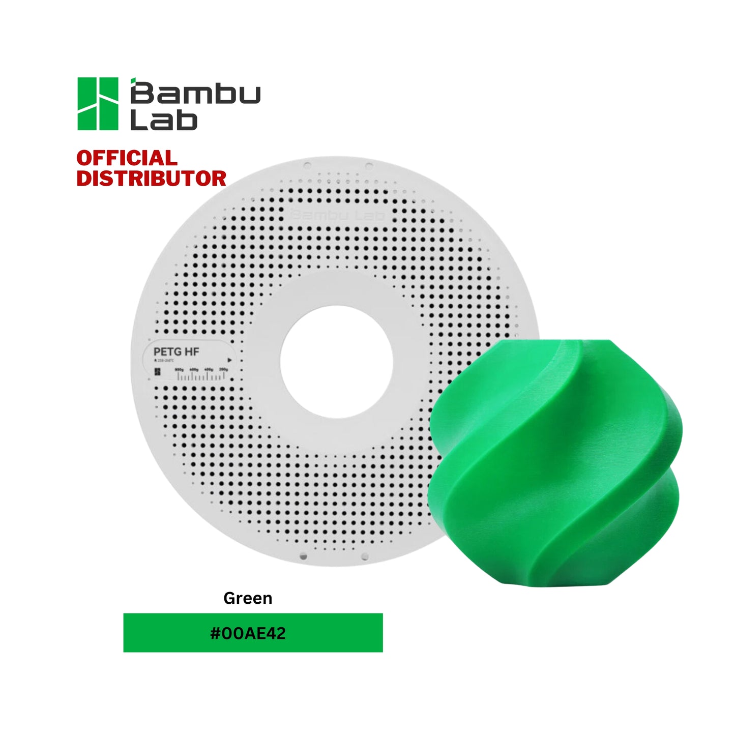 Bambu Lab 3D Printer PETG HF Filament 1.75mm 1KG