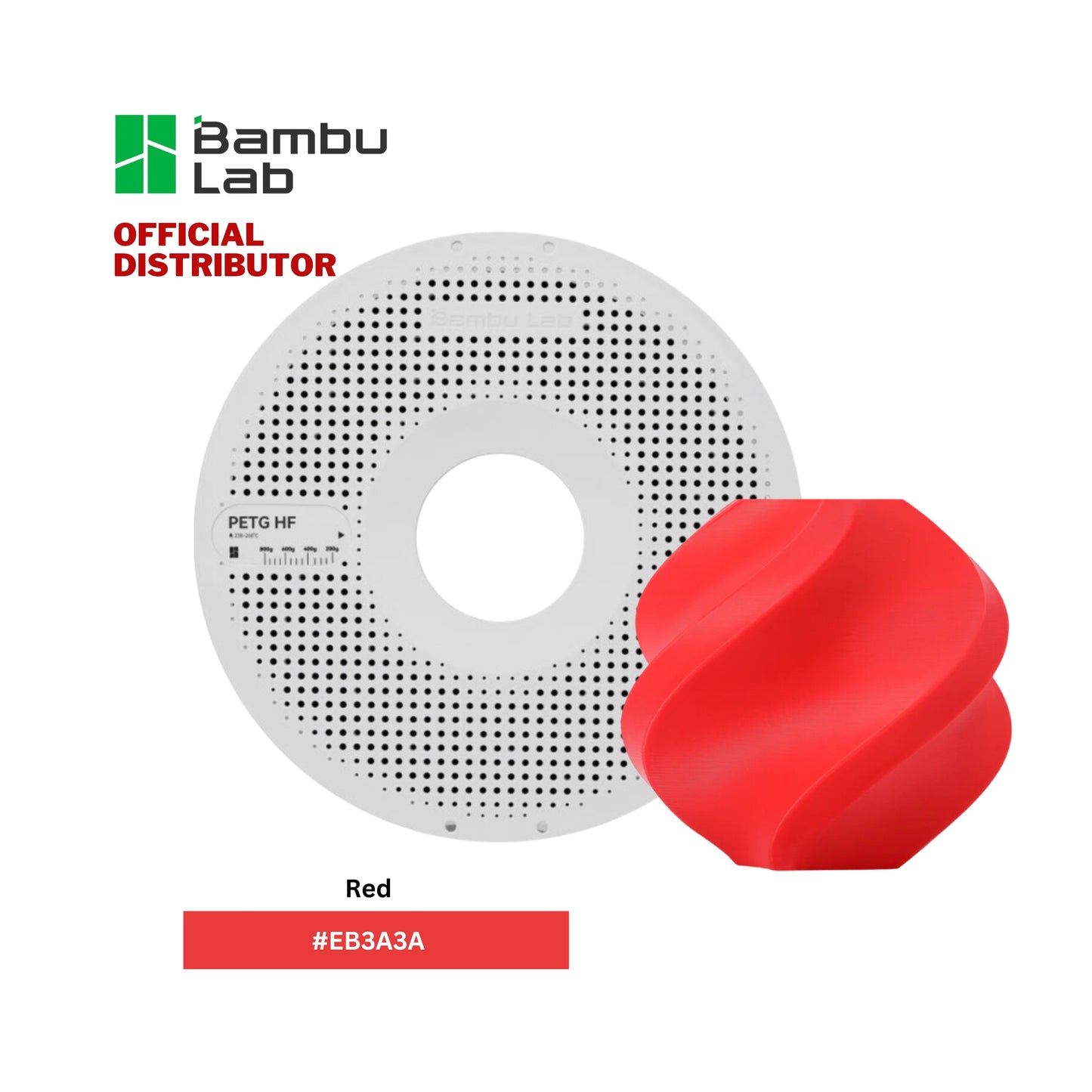 Bambu Lab 3D Printer PETG HF Filament 1.75mm 1KG