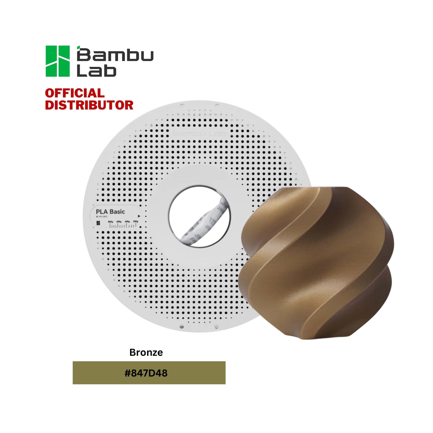 Bambu Lab PLA Basic 3D Printer Filament 1.75mm 1KG