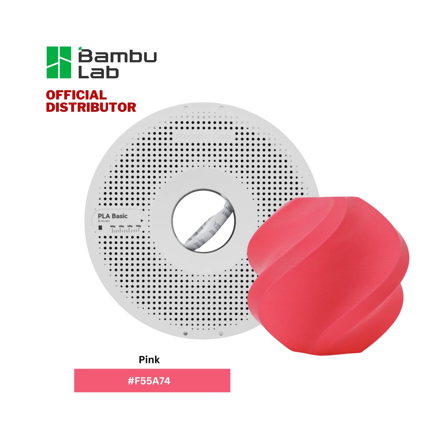 Bambu Lab PLA Basic 3D Printer Filament 1.75mm 1KG