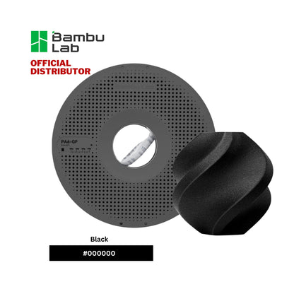 Bambu Lab 3D Printer Filament PA6-GF Black 1.75mm 1KG