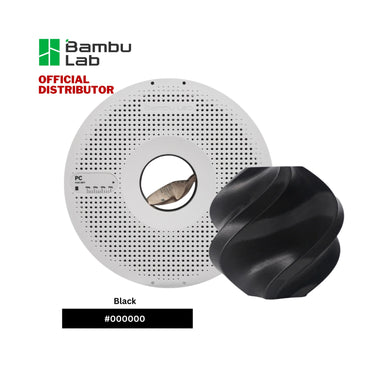 Bambu Lab 3D Printer Filament PC Black 1.75mm 1KG