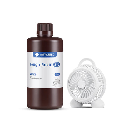 Anycubic White Tough 3D Printer Resin 2.0 1KG