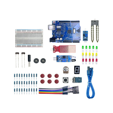 Makerlab Basic Starter Kit For Uno R3 With Tutorial Code Compatible with Arduino - Set C