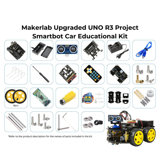 Makerlab UNO R3 Project Smartbot Car Kit