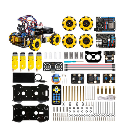 ACEBOTT ESP32 Smart Car Starter Kit with 4WD Mecanum Wheel Off-road Car Muti-Direction | QD001