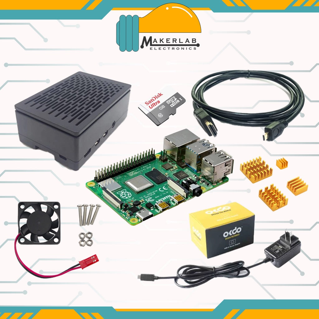 Raspberry Pi 4 Model B 8GB RAM Starter Kit OKdo Kit (NOT compatible with piso wifi OS)