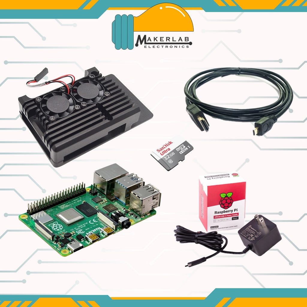 Raspberry Pi 4 Model B 8GB RAM Starter Kit OKdo Kit (NOT compatible with piso wifi OS)