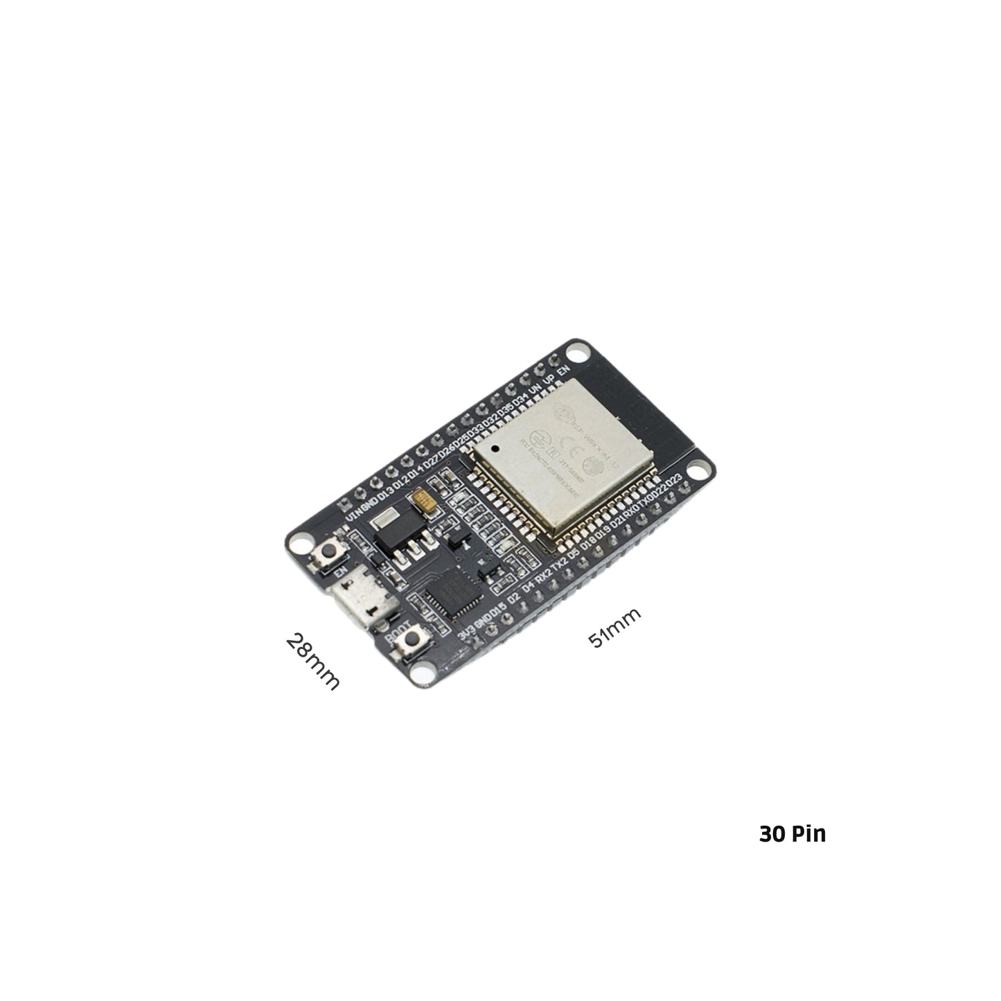 30 pins and 38 pins ESP32 WiFi IoT Development Board