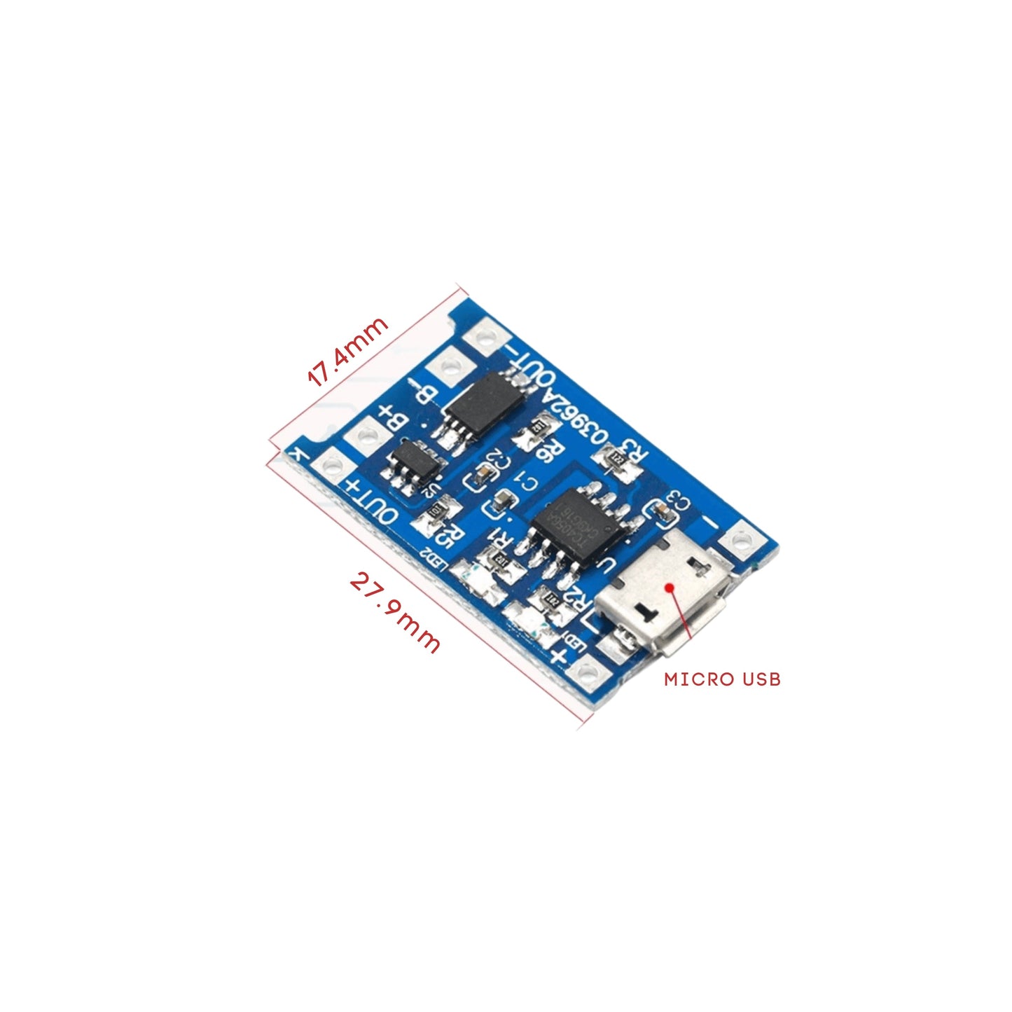 Type C Micro USB 5V 1A 18650 TP4056 Lithium Battery Charger Module Charging Board With Protection