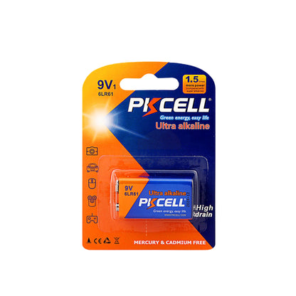 PKCell  (6LR61) 9V Battery Ultra Alkaline Battery