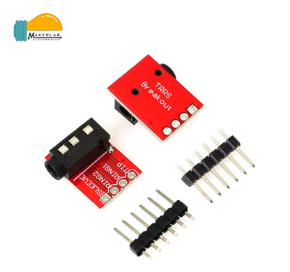 TRRS 3.5mm Jack Breakout Board Headphone Video Audio MP3 Connector