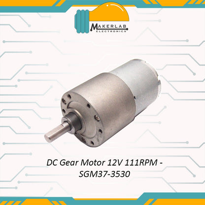 DC Gear Motor 12V 20RPM|12RPM |37RPM |76RPM |111RPM |178RPM |333RPM|531RPM |1000RPM SGM37-3530