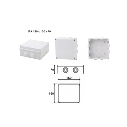 CCTV Outdoor Junction Box IP65 IP55 IP44 Weather Water Proof Enclosure with Rubber Gasket & Screws  RA Series