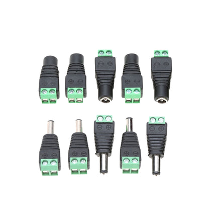 DC Barrel Jack Adapter Female & Male - 10Pcs / 5 Pairs