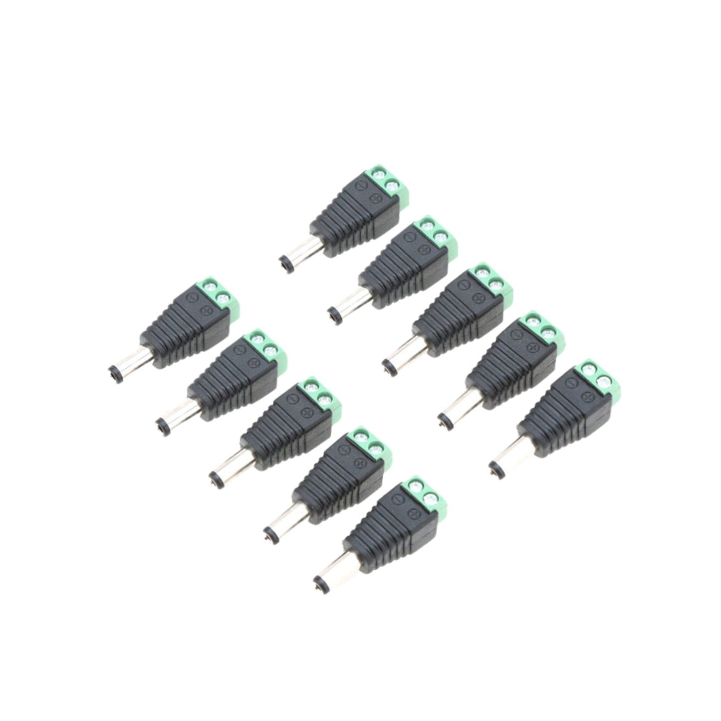 DC Barrel Jack Adapter Female & Male - 10Pcs / 5 Pairs