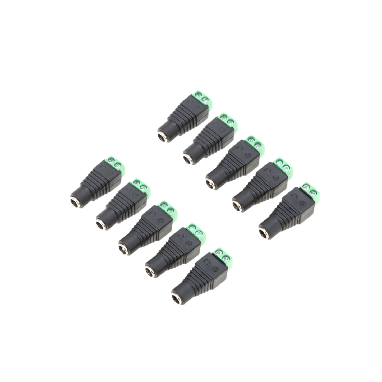 DC Barrel Jack Adapter Female & Male - 10Pcs / 5 Pairs