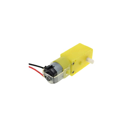 3-6V DC Geared Motor 130 Dual Shaft with Yellow Gear Box | 6V L-Shape DC Geared Motor | Bracket for DC Geared Motor 6V - Yellow