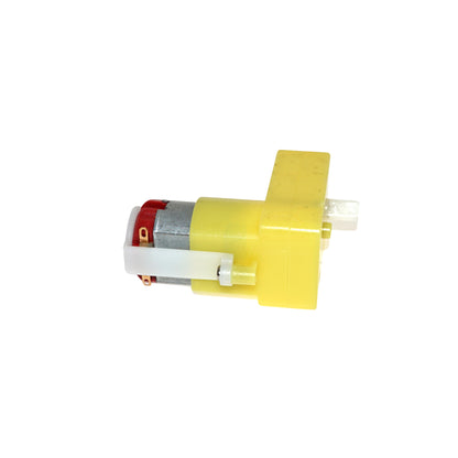 3-6V DC Geared Motor 130 Dual Shaft with Yellow Gear Box | 6V L-Shape DC Geared Motor | Bracket for DC Geared Motor 6V - Yellow