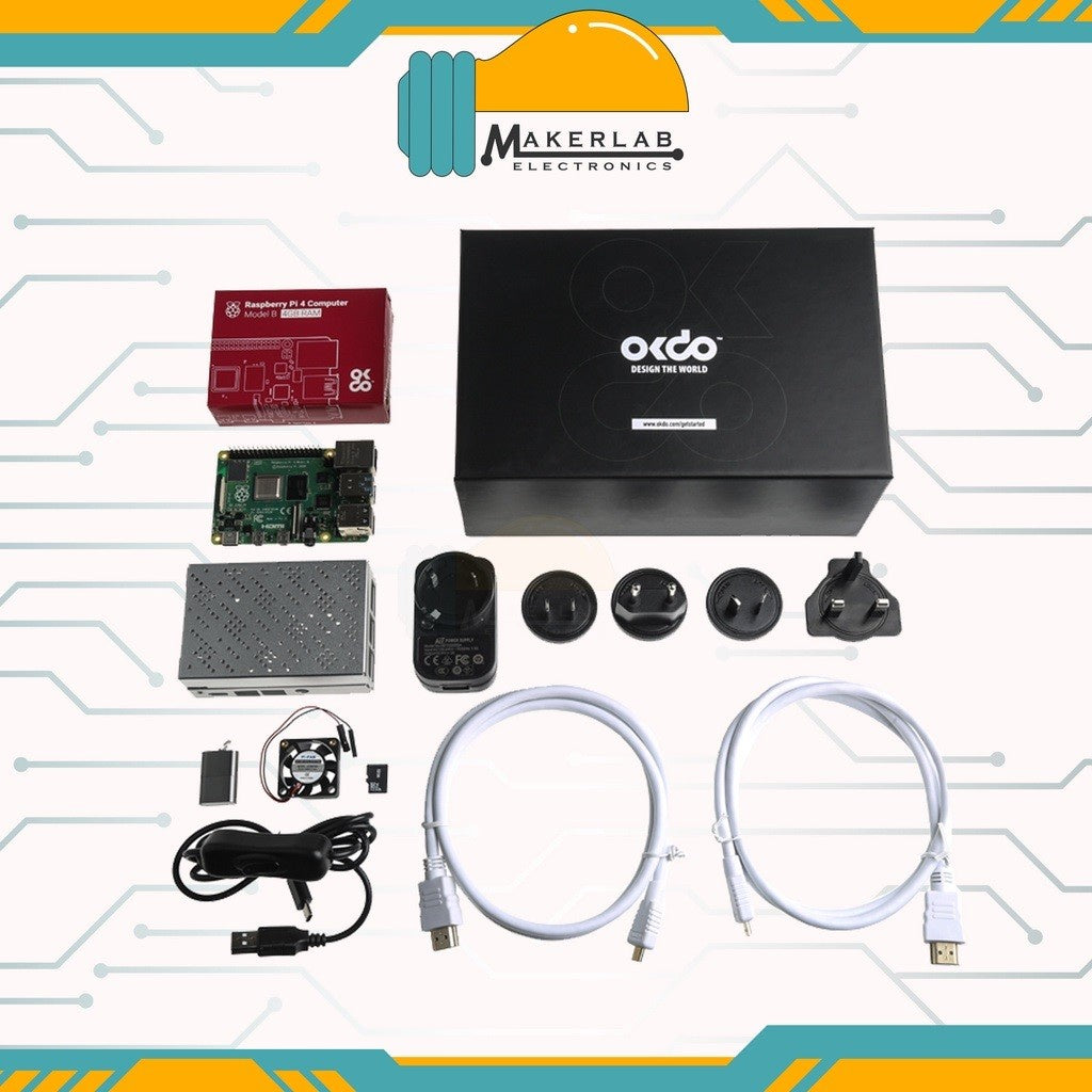 Raspberry Pi 4 Model B 8GB RAM Starter Kit OKdo Kit (NOT compatible with piso wifi OS)