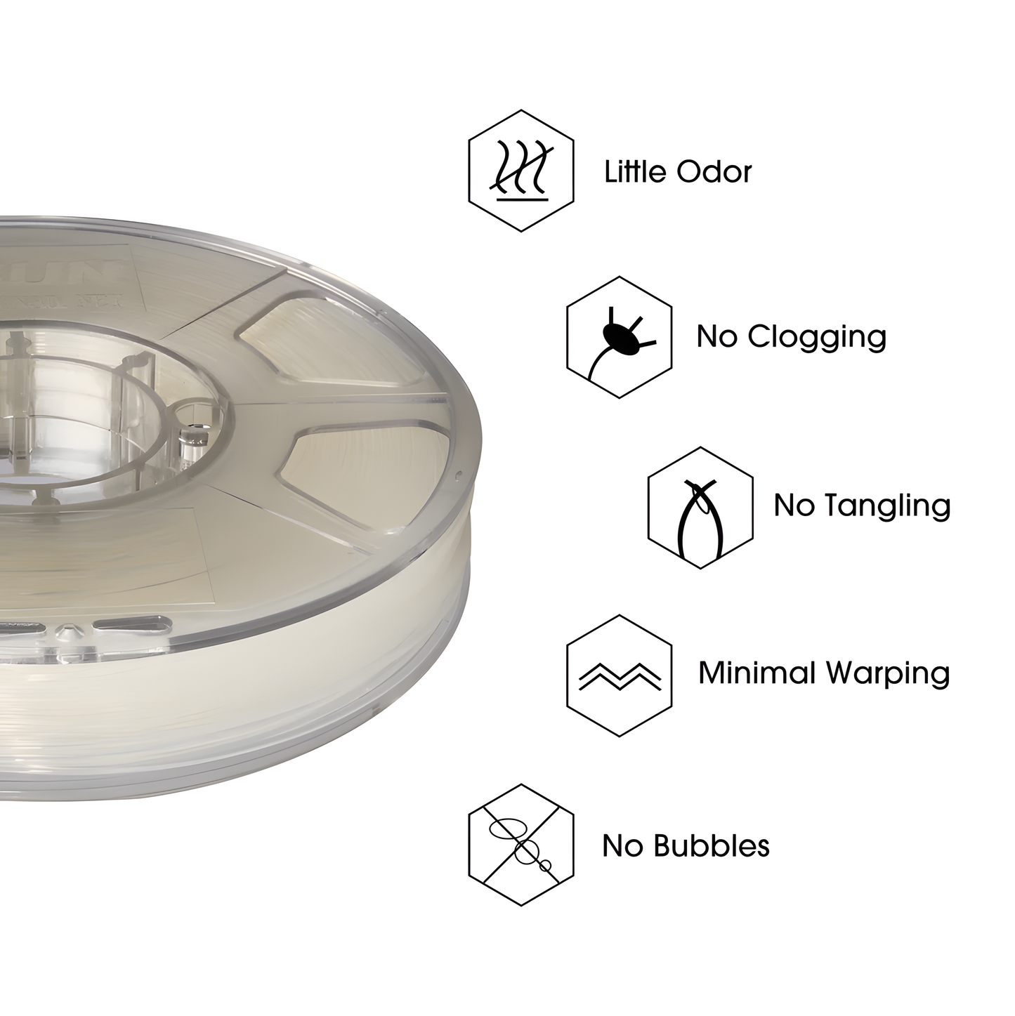 eSUN ePA Nylon Filament 1.75mm Accuracy +/- 0.05mm 1KG 2.2LBS Spool 3D Printer Filament