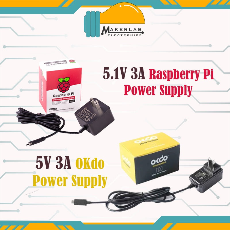 Official Raspberry Pi Power Supply 5.1V 3A USB C