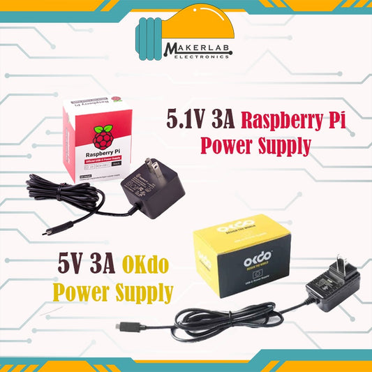 Official Raspberry Pi Power Supply 5.1V 3A USB C