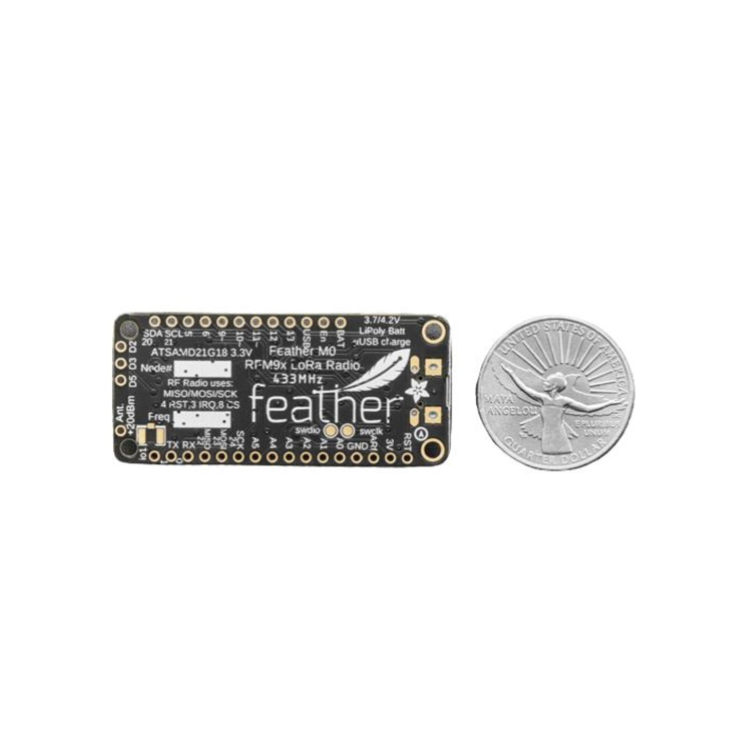 Adafruit Feather M0 RFM96 LoRa Radio - 433MHz - RadioFruit