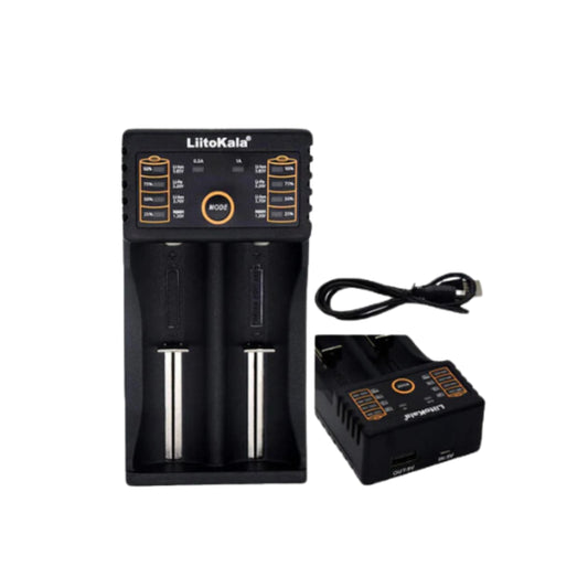 LiitoKala Lii-202/Lii-402 Battery Charger 26650 21700 18650 18350 14500 AA AAA