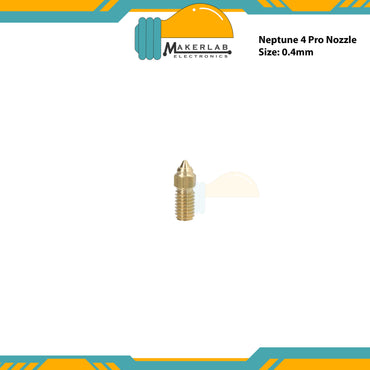 Elegoo Brass Nozzle for Neptune 4 Max | Neptune 4 Pro 0.4mm Nozzle for 3D Printer