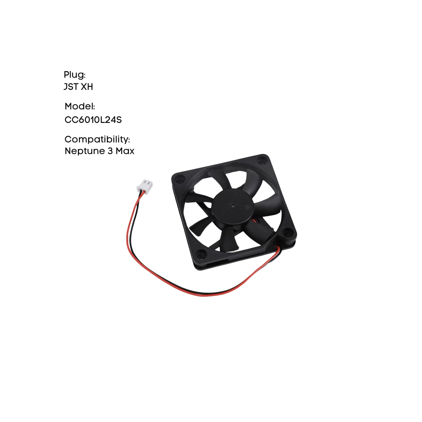 Elegoo Blower Fan 4010 4015 and Axial Fan 6010 Replacement for Neptune 3 Max 3D Printer