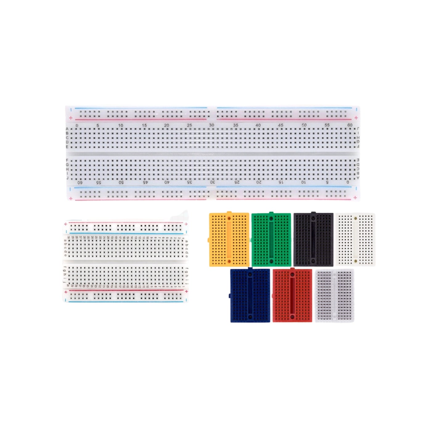 Solder Less PCB Breadboard SYB MB102 830 800 400 170 Tie Points Circuit Solderless Half Full Size