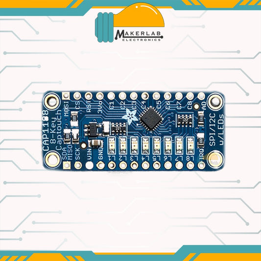 Adafruit CAP1188 - 8-Key Capacitive Touch Sensor Breakout - I2C or SPI | 1602